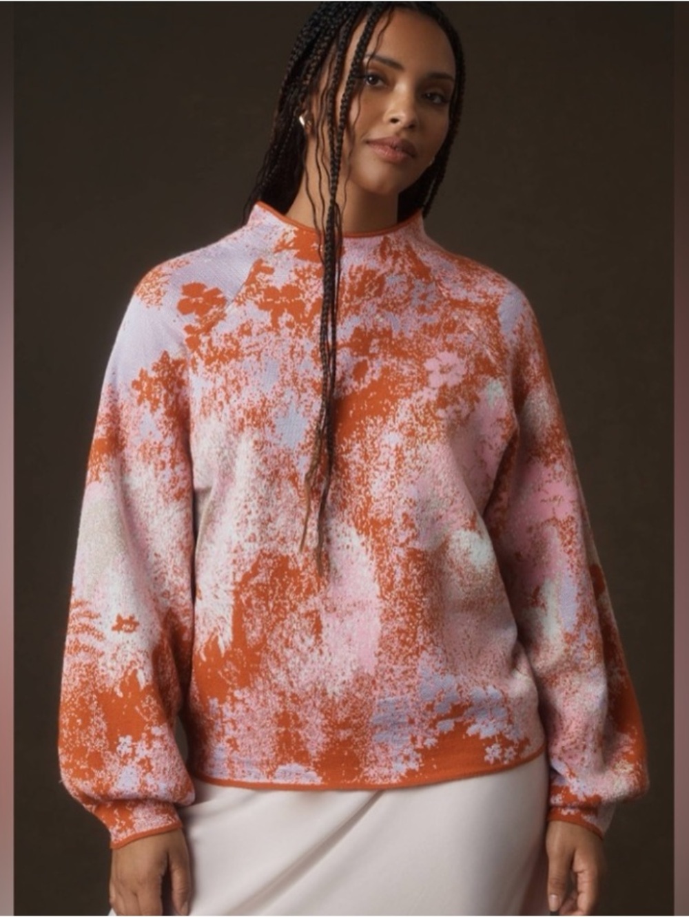 Anthropologie The Beatriz Mock-Neck Sweater: Lurex Edition
Size L.